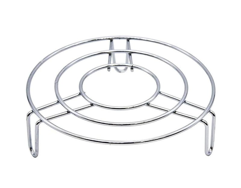 SBA PRIMEStainless Steel Trivet Heat Resistant Hot Plate Dishes Holder Trivet Round Steamer Rack Stand Steel Pot Cooker Donga Stand 1 - Image 4