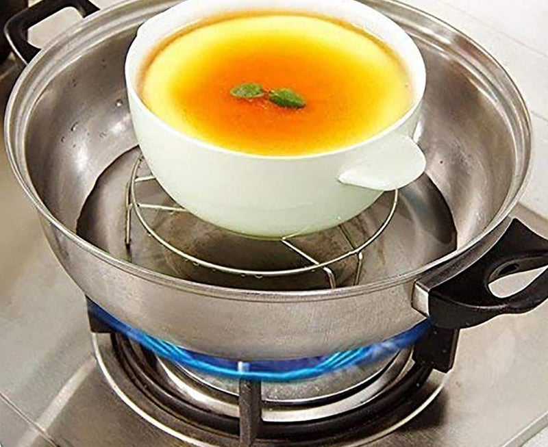 SBA PRIMEStainless Steel Trivet Heat Resistant Hot Plate Dishes Holder Trivet Round Steamer Rack Stand Steel Pot Cooker Donga Stand 1 - Image 5