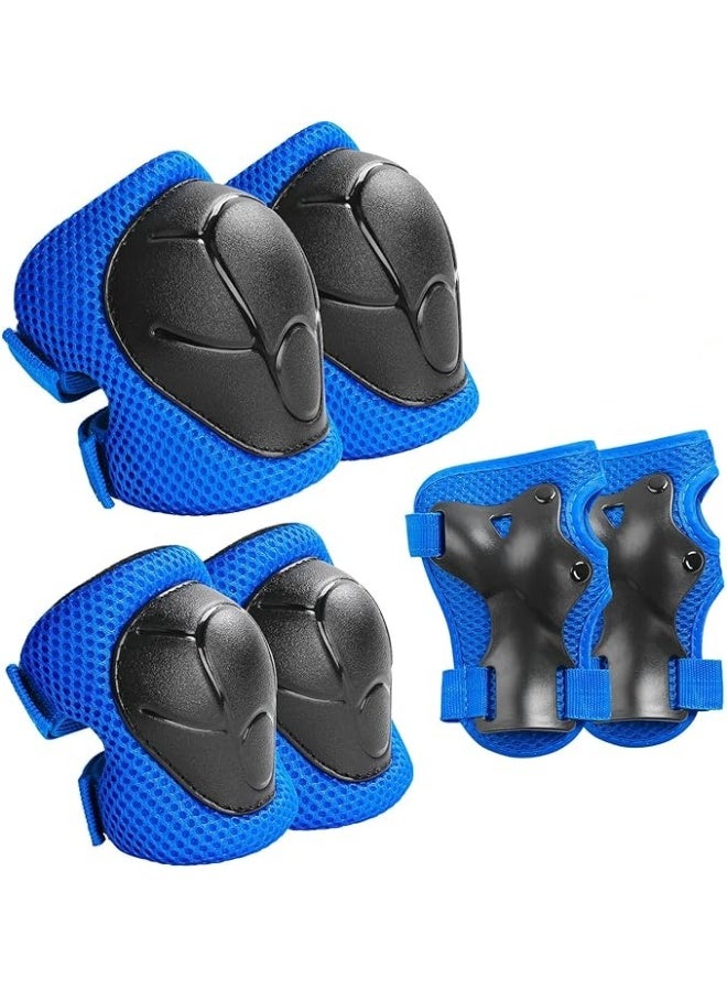 Generic Kids Protective Gear Set Knee Pads for Kids 3-14 Years Toddler Knee and Elbow Pads with Wrist Guards 3 in 1 for Skating Cycling Bike Rollerblading Scooter  - Image 1
