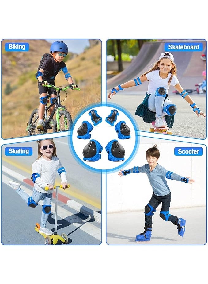 Generic Kids Protective Gear Set Knee Pads for Kids 3-14 Years Toddler Knee and Elbow Pads with Wrist Guards 3 in 1 for Skating Cycling Bike Rollerblading Scooter  - Image 5