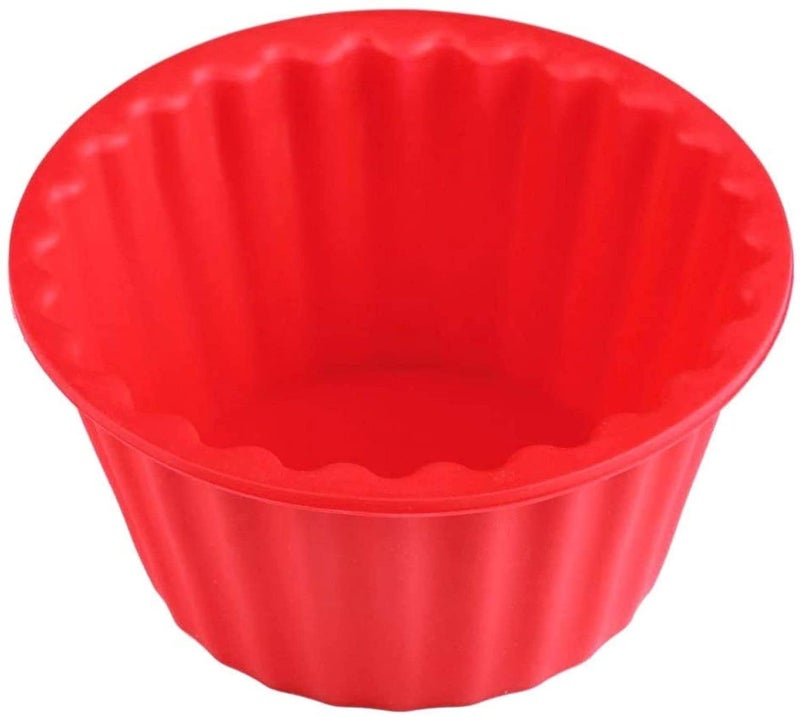 MoldBerry Cupcake Mould Big Silicone Giant Cupcake Cake Pan Mold Reusable for Cake Baking Muffin Pack of 1 Multi Color - Image 5