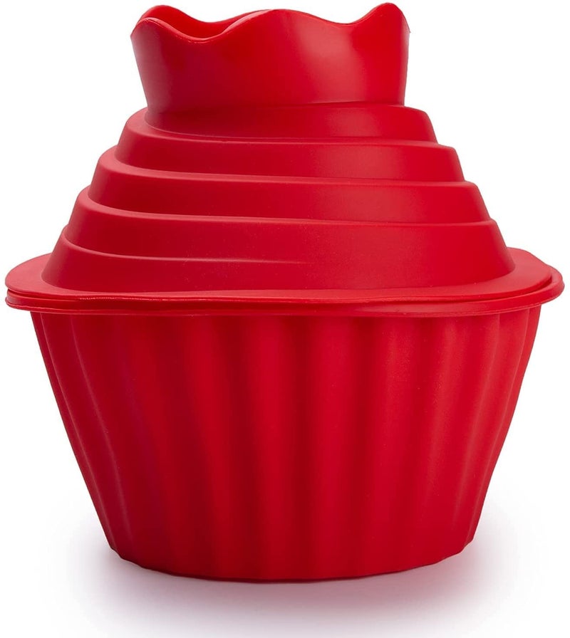 MoldBerry Cupcake Mould Big Silicone Giant Cupcake Cake Pan Mold Reusable for Cake Baking Muffin Pack of 1 Multi Color - Image 4