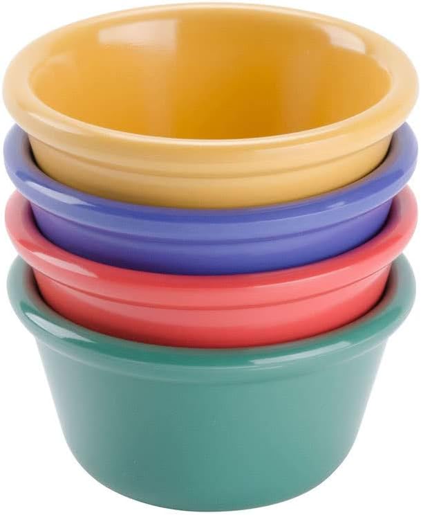 GET RM400MIX Mix Pack of 4 Mardi Gras Colors 4 oz Ramekin Break Resistant Dishwasher Safe Melamine Plastic Ramekins Collection Pack of 12 - Image 4