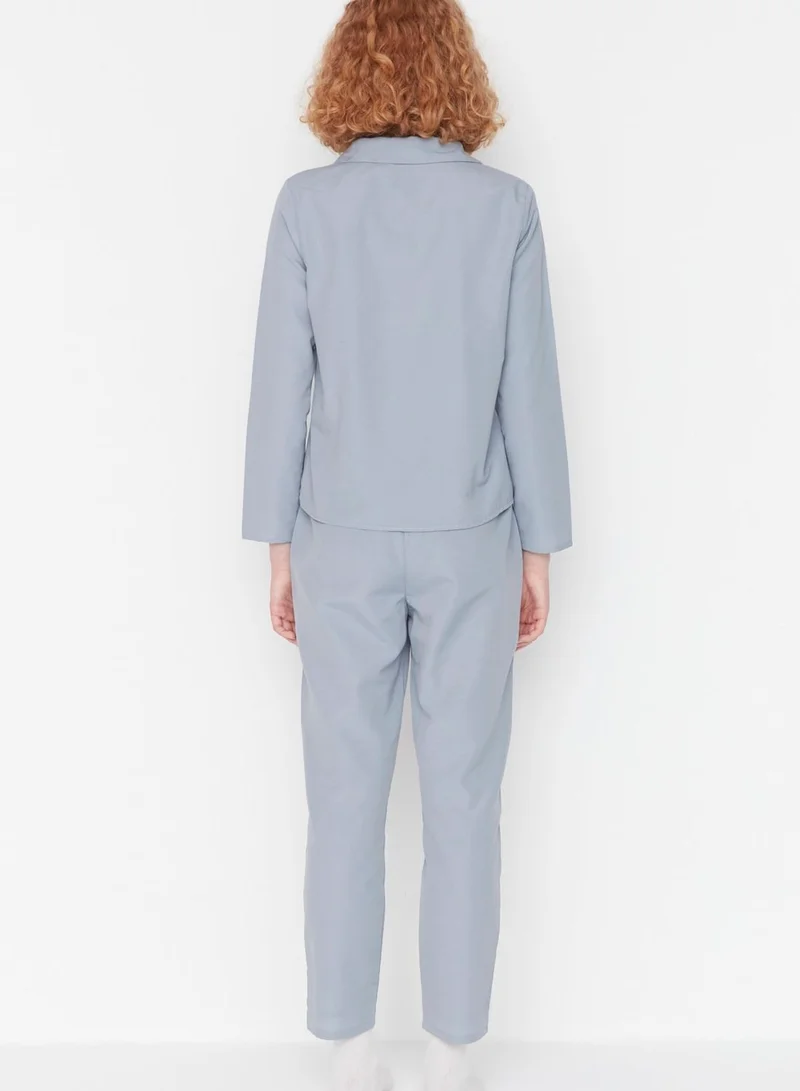 trendyol Collar Detailed Top & Pajamas Set