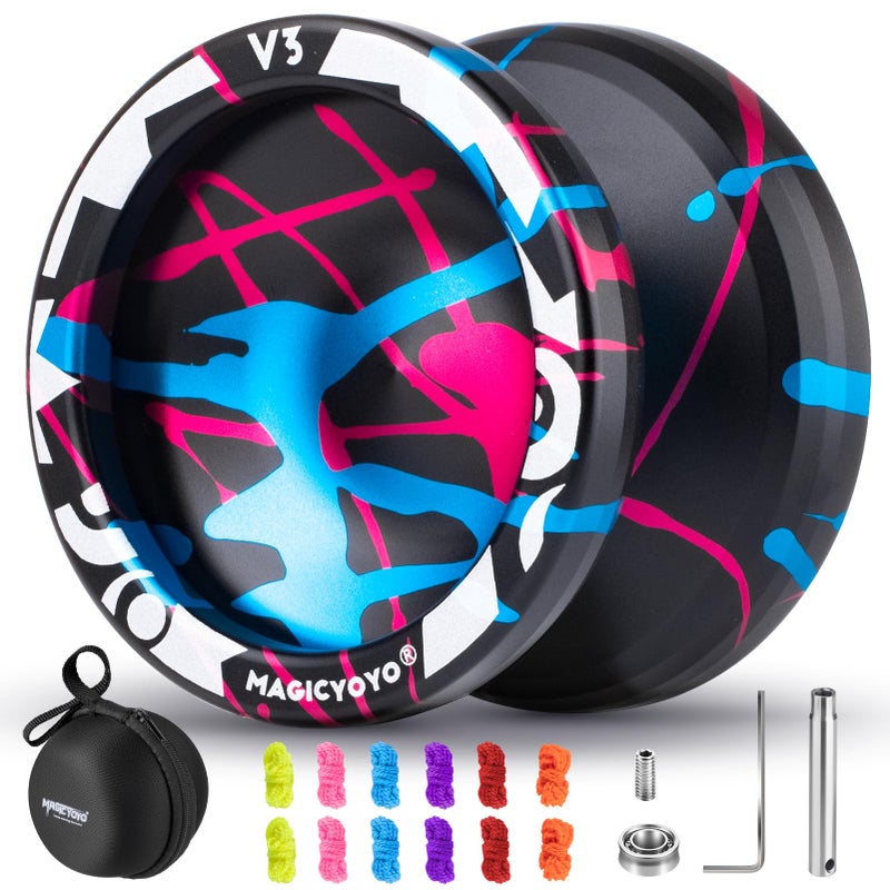 MAGICYOYO V3 Yoyo Professional Responsive Yoyo for Kids, Unresponsive Yo yo for Adults, Metal Professional Yoyos + 12 Yo yo Strings, Yo-Yo Accessory - Image 1