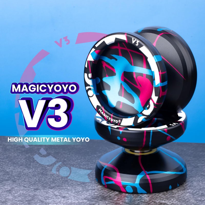 MAGICYOYO V3 Yoyo Professional Responsive Yoyo for Kids, Unresponsive Yo yo for Adults, Metal Professional Yoyos + 12 Yo yo Strings, Yo-Yo Accessory - Image 2