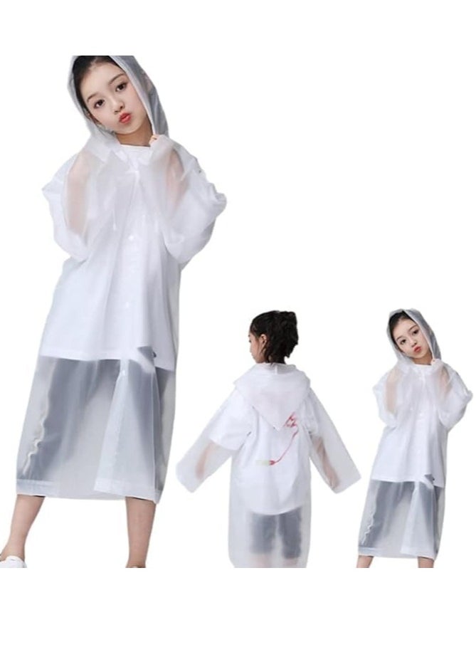 Festive Gallery Raincoat Rain Poncho for Kids, EVA Rain Poncho for Girl and Boy Reusable Raincoat Jacket Packable Raincoat for Family Fishing,Travel,Emergency (55X90cm)  - Image 3