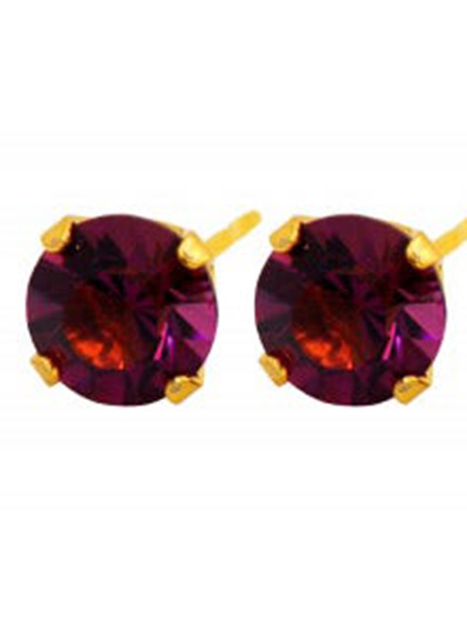 Caflon Fashion Gp Amethyst Tiffany Earring | 6 MM