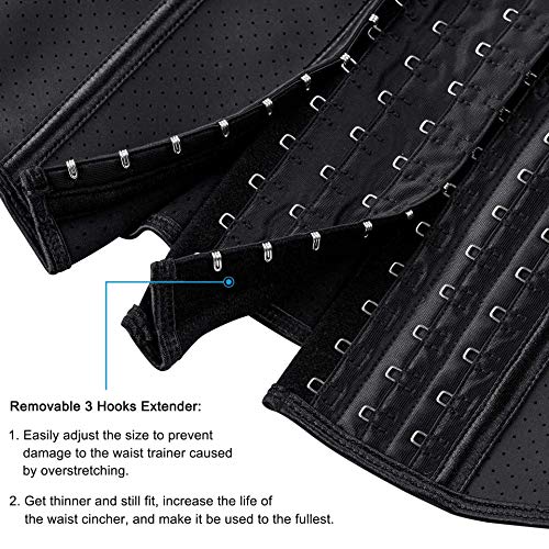 ECOWALSON Waist Trainer for Women - 9/25 Steel Bones & Additional Extender Cincher Corset for Hourglass body Shaper - Image 4