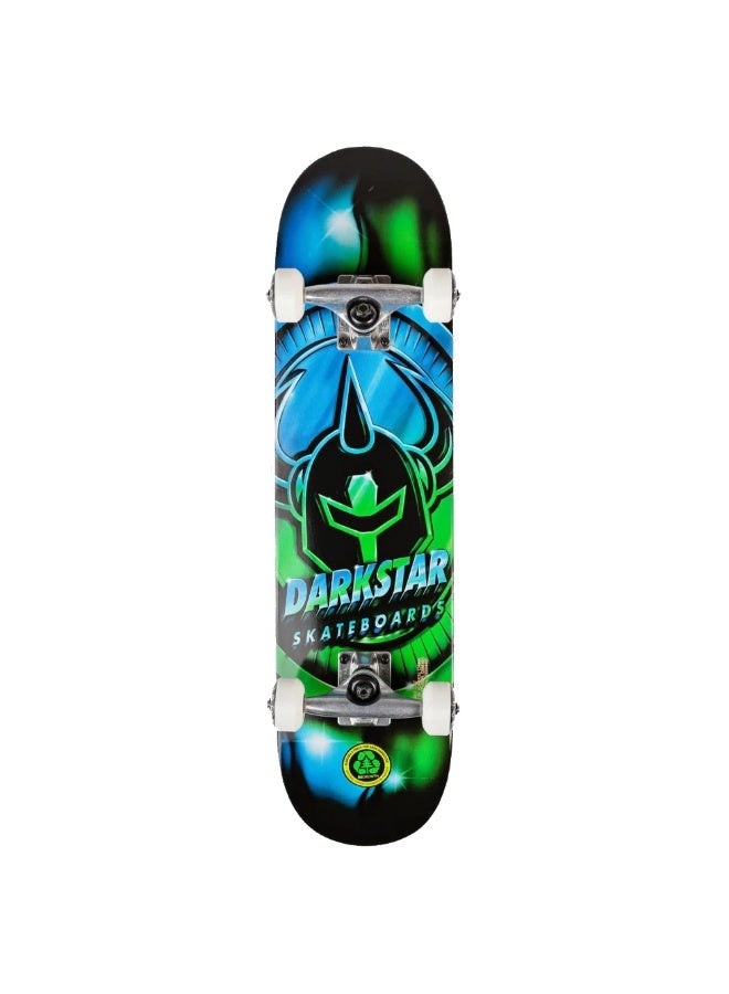 Darkstar Anodize W/Soft Wheels *YOUTH* Lime/Blue 7.25" x 29.0" Complete Skateboard - Image 1