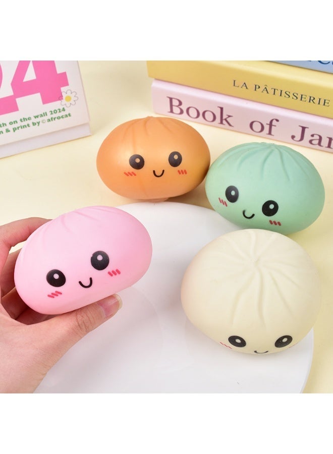 TOP ONE Dumpling Squishy Dumpling Stress Ball Steamed Stuffed Bun Stress Relief Squeezing Bun Toys For Halloween Project Tricking People Kid Playing - Image 3
