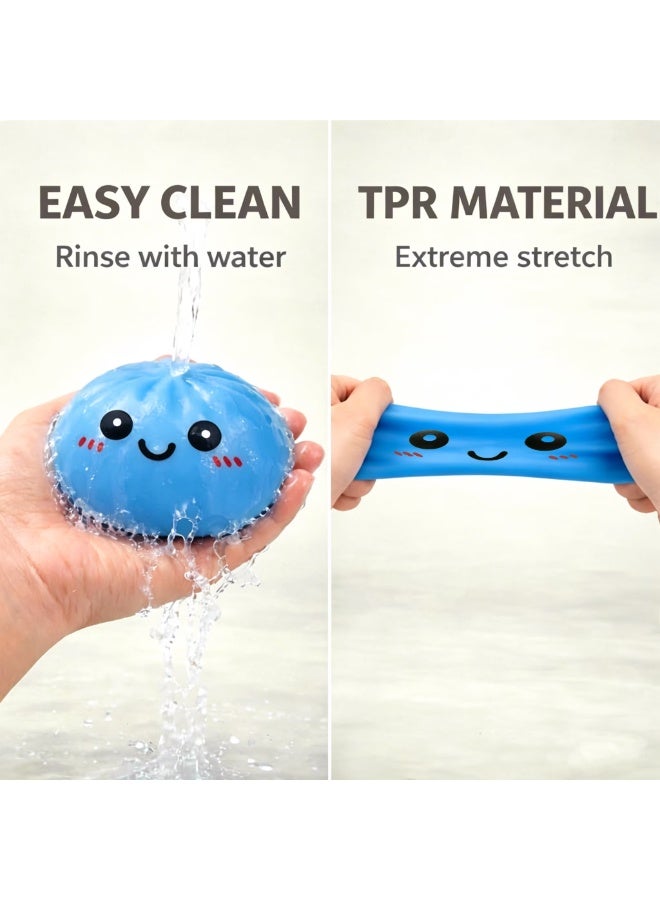 TOP ONE Dumpling Squishy Dumpling Stress Ball Steamed Stuffed Bun Stress Relief Squeezing Bun Toys For Halloween Project Tricking People Kid Playing - Image 5