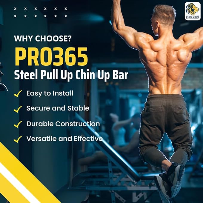 PRO365 Chin Up Bar 120 Kgs Capacity| Monkey Bar - Image 3