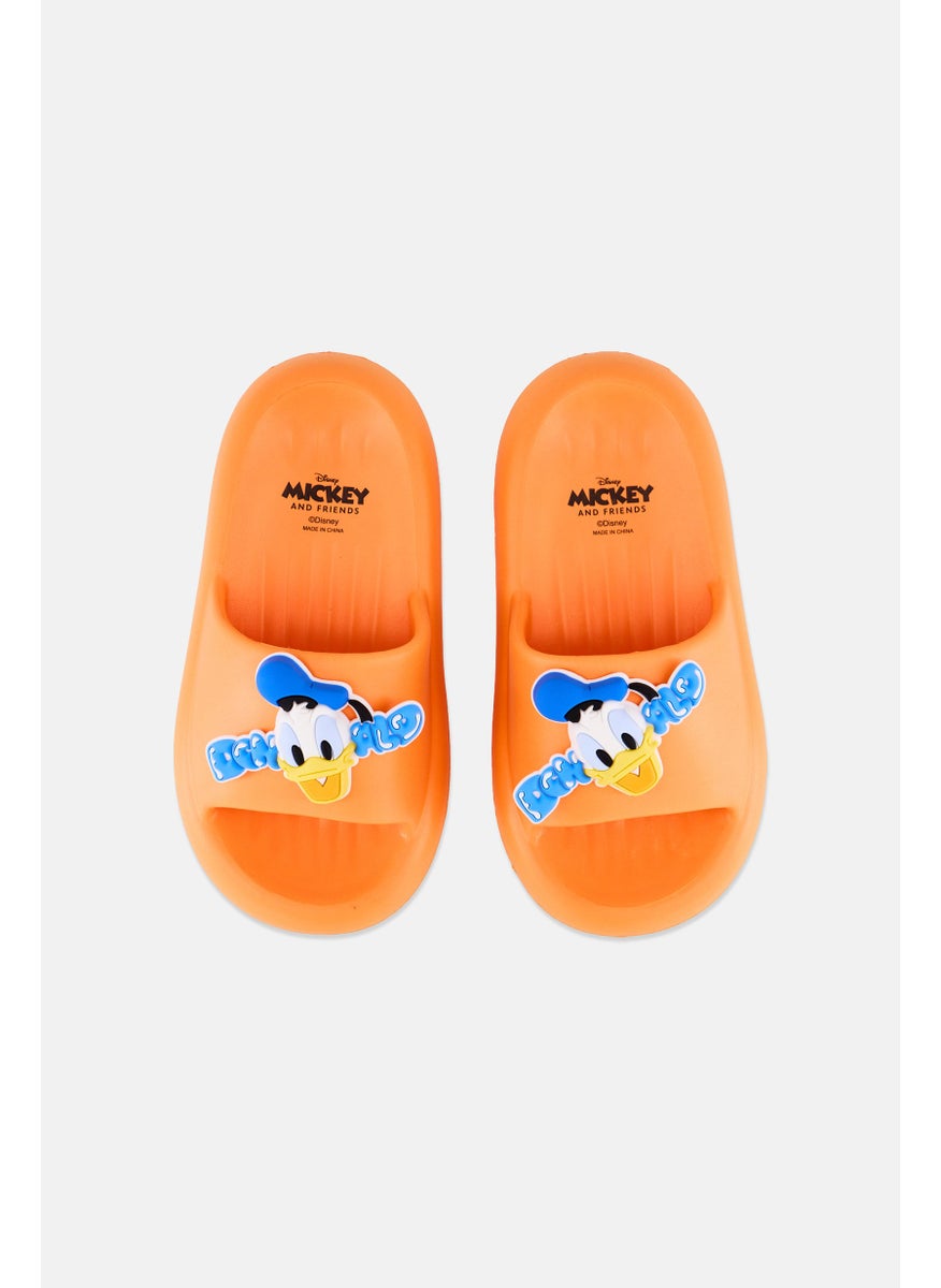 Disney Kids Boy Slip On Slipper, Orange  - Image 3