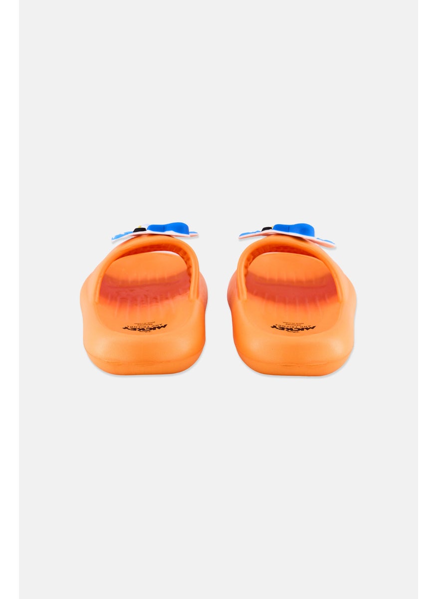 Disney Kids Boy Slip On Slipper, Orange  - Image 4