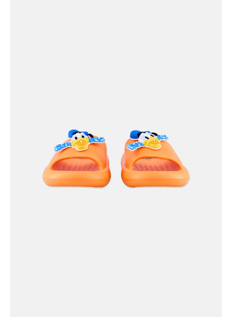 Disney Kids Boy Slip On Slipper, Orange  - Image 2