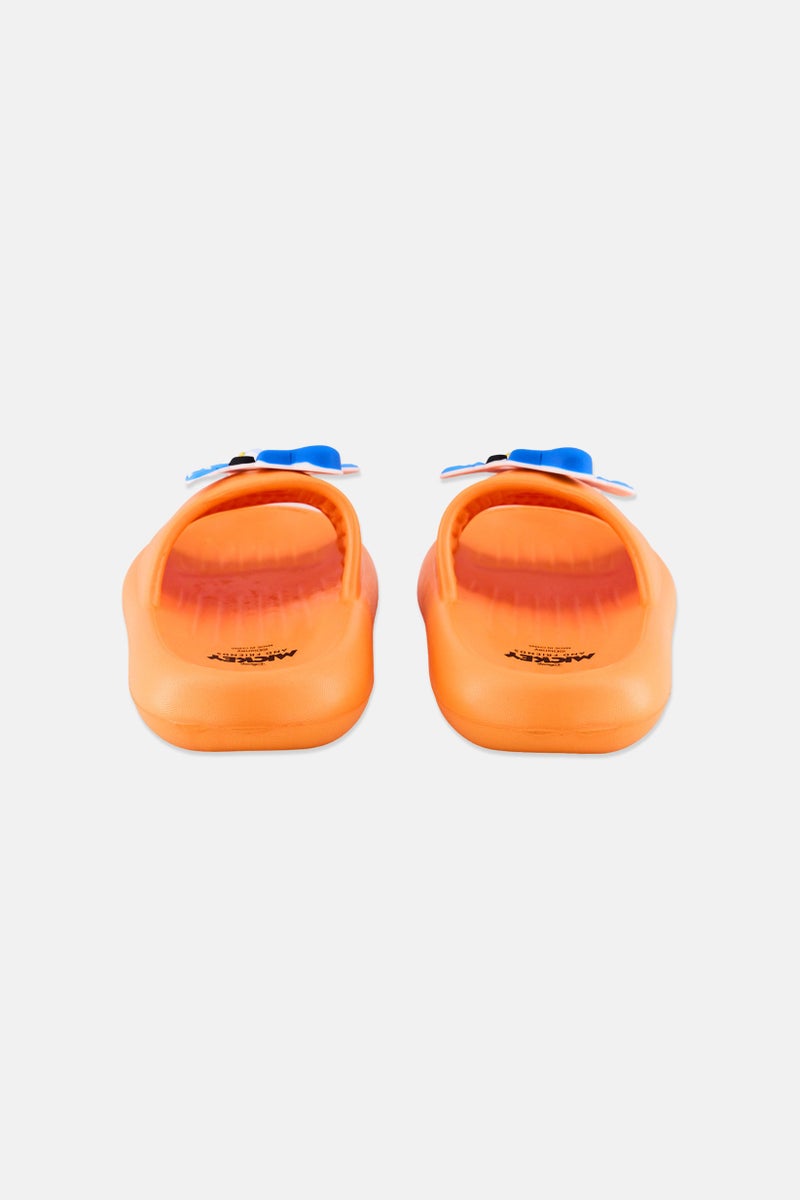 Disney Kids Boy Slip On Slipper, Orange  - Image 4