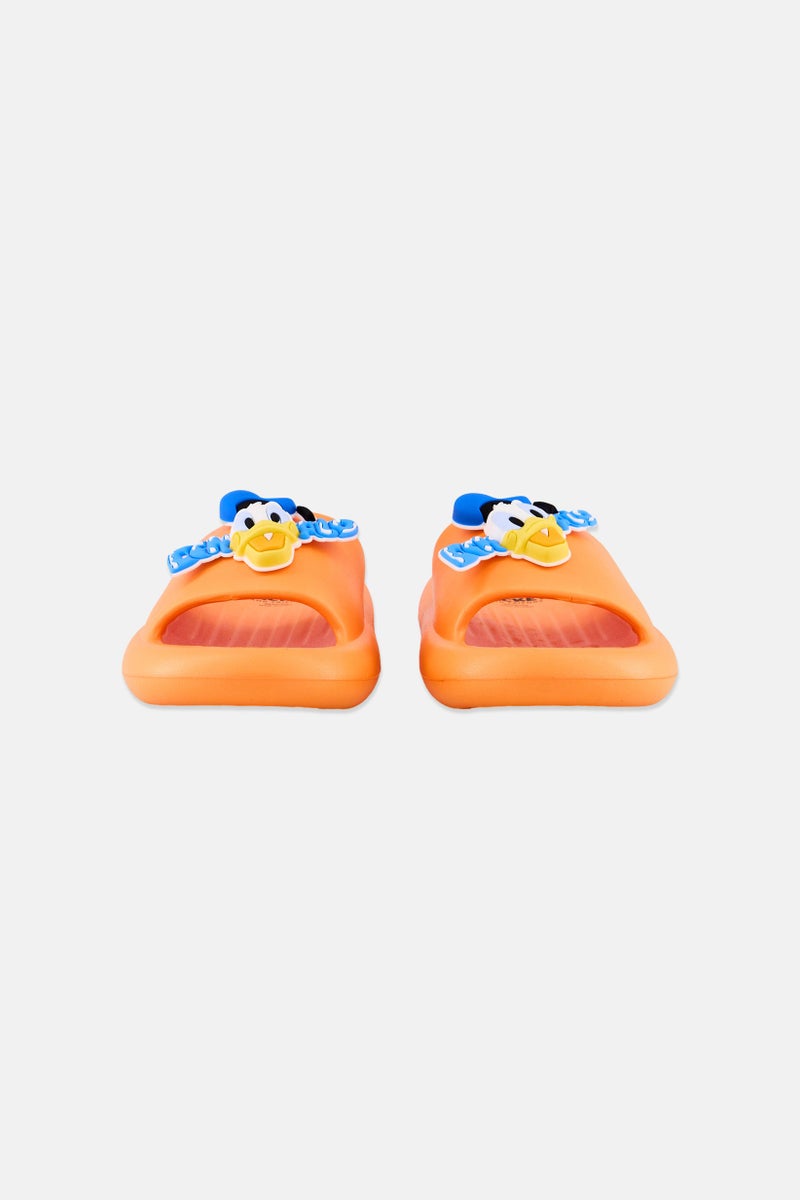 Disney Kids Boy Slip On Slipper, Orange  - Image 2