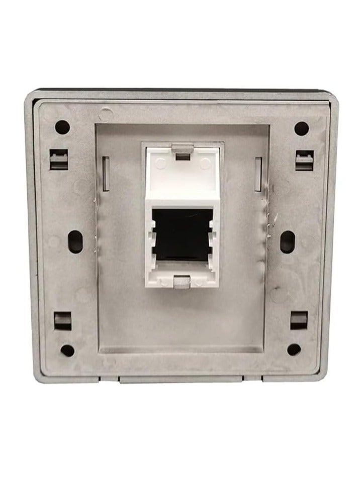 DKURVE Black CAT5E CAT6 Network Wall Socket RJ45 LAN Faceplate (1 Port) - Image 2