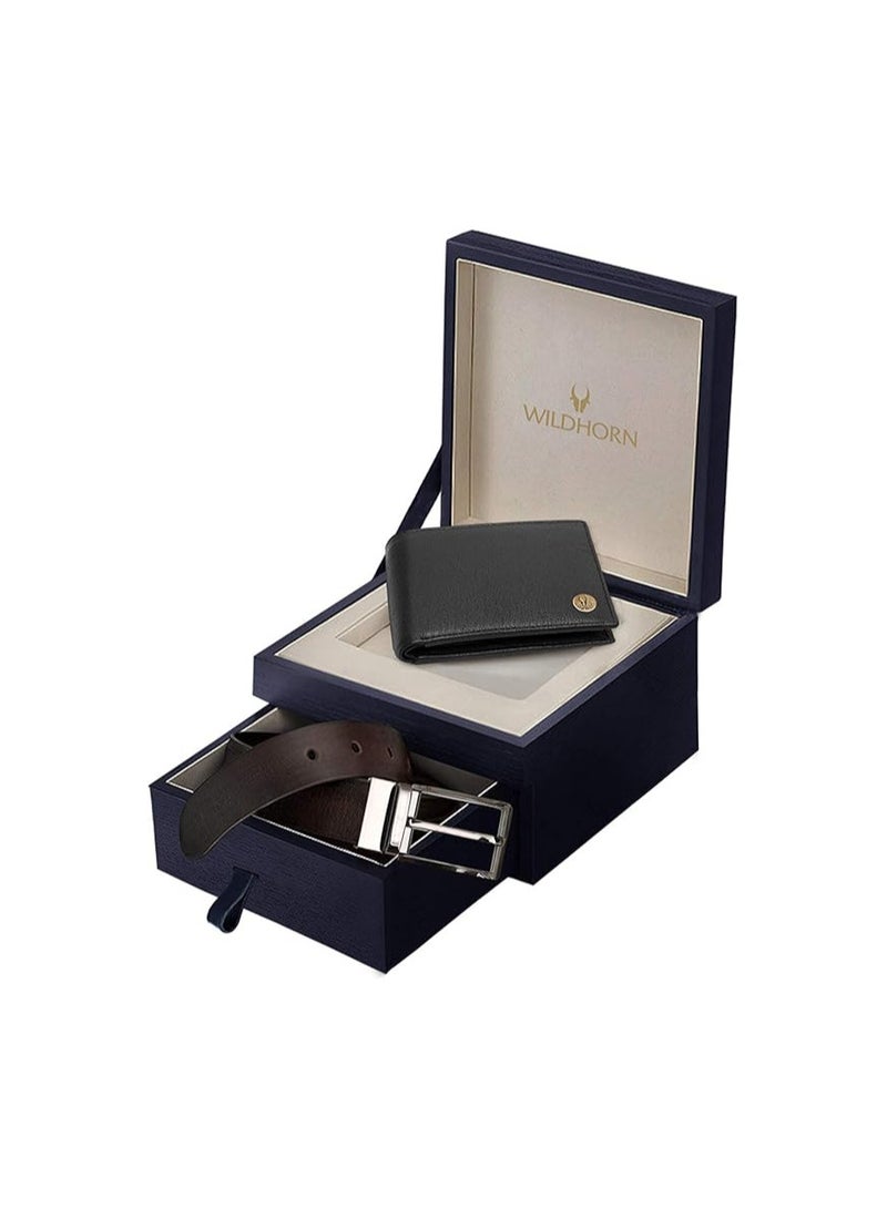 Wildhorn WildHorn mens Leather Wallet Belt Combo Men's Wallet - Image 1