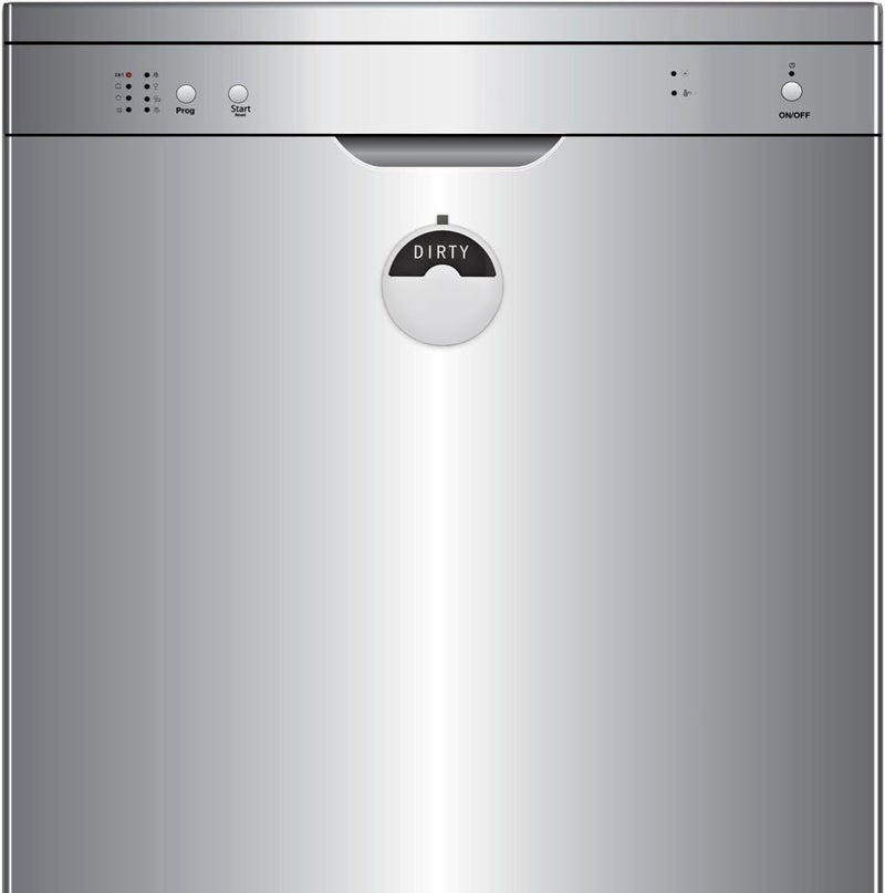 Kichwit Dishwasher Magnet, Clean Dirty Dishwasher Sign Magnetic, Tells Whether Dishes are Clean or Dirty, 3.5", Silver - Image 5