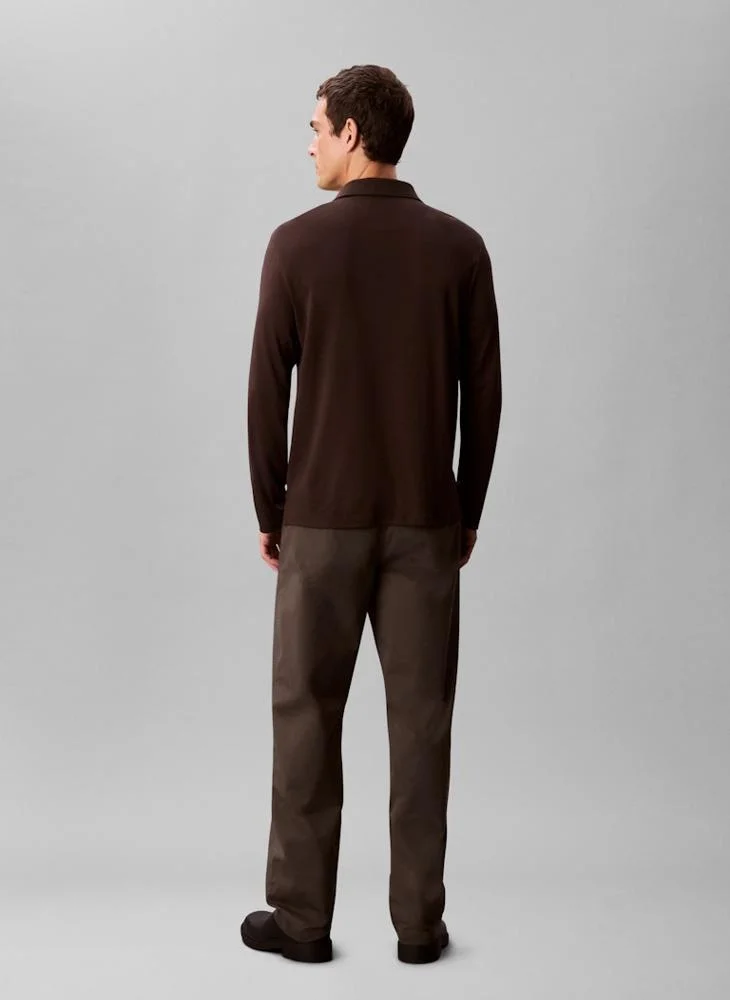 CALVIN KLEIN Long Sleeve Polo Shirt