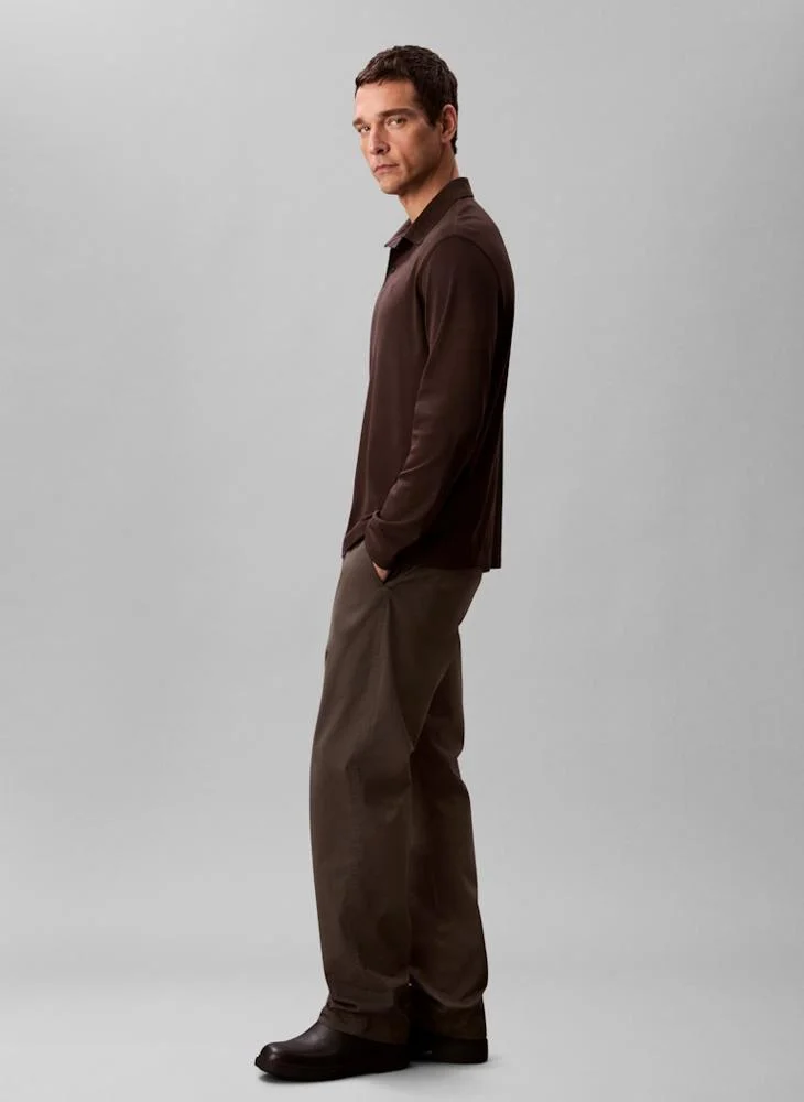 CALVIN KLEIN Long Sleeve Polo Shirt