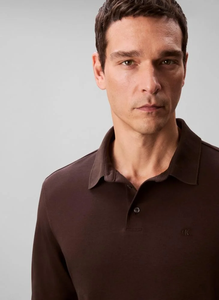 CALVIN KLEIN Long Sleeve Polo Shirt