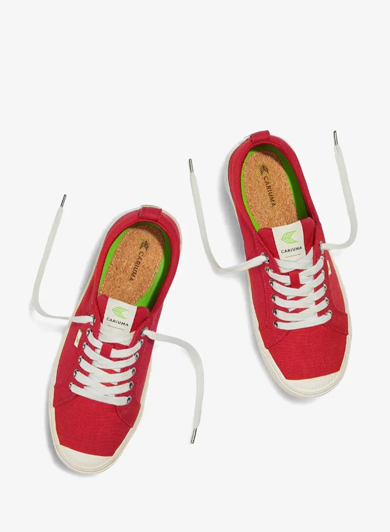 Cariuma  OCA Low Red Canvas Sneaker  | Best Price UAE