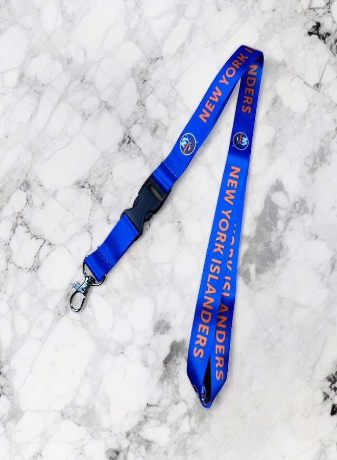 Desert Cactus New York Islanders Lanyard NHL National Hockey League Car Keys ID Badge Holder Keychain Detachable Breakaway Snap Buckle (Lanyard 1 - Blue) - Image 5
