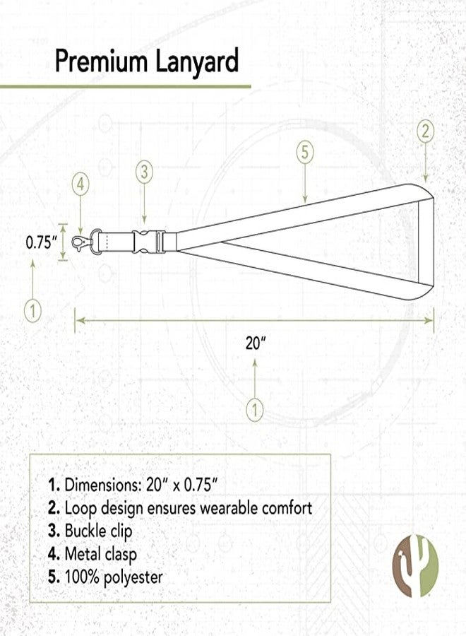 Desert Cactus New York Islanders Lanyard NHL National Hockey League Car Keys ID Badge Holder Keychain Detachable Breakaway Snap Buckle (Lanyard 1 - Blue) - Image 3