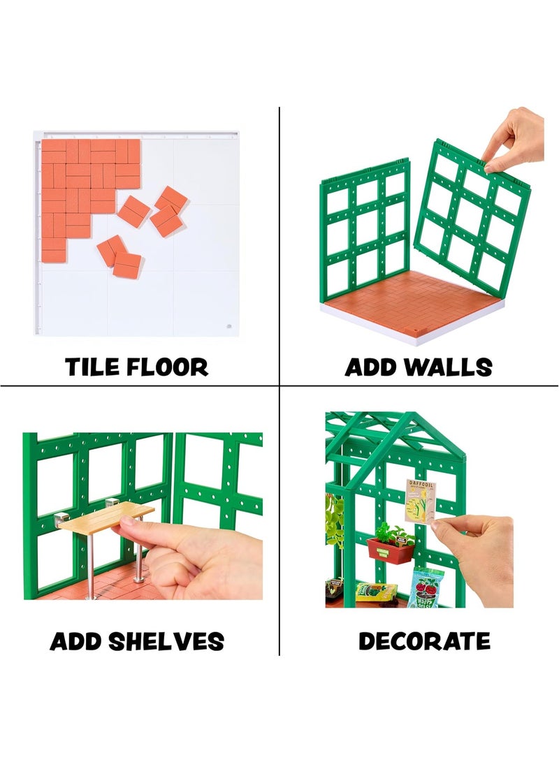 MGA’s Miniverse Make It Mini Spaces Greenhouse - Building Set, Customise, DIY Crafts, for Collectors & Children Ages 8+ - Image 5