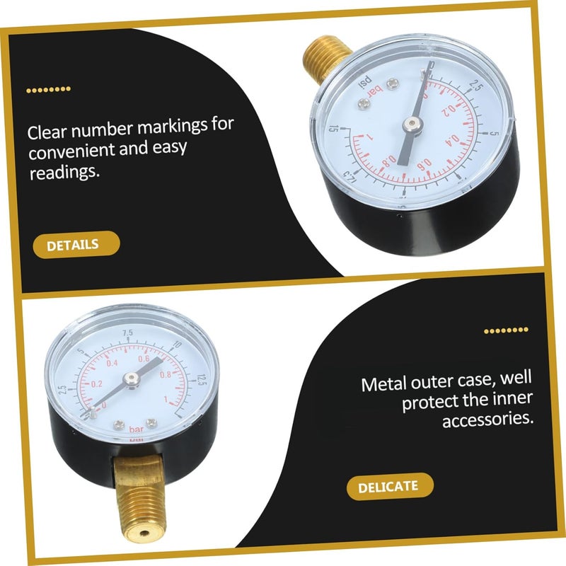 Psi Bar Air Pressure Gauge with Dial Case for Easy Reading Home and Industrial Use - Image 4