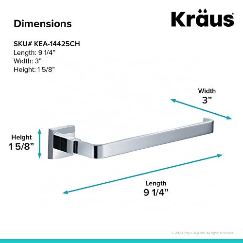 KRAUS Bathroom Accessories - Towel Ring in Chrome - Image 2