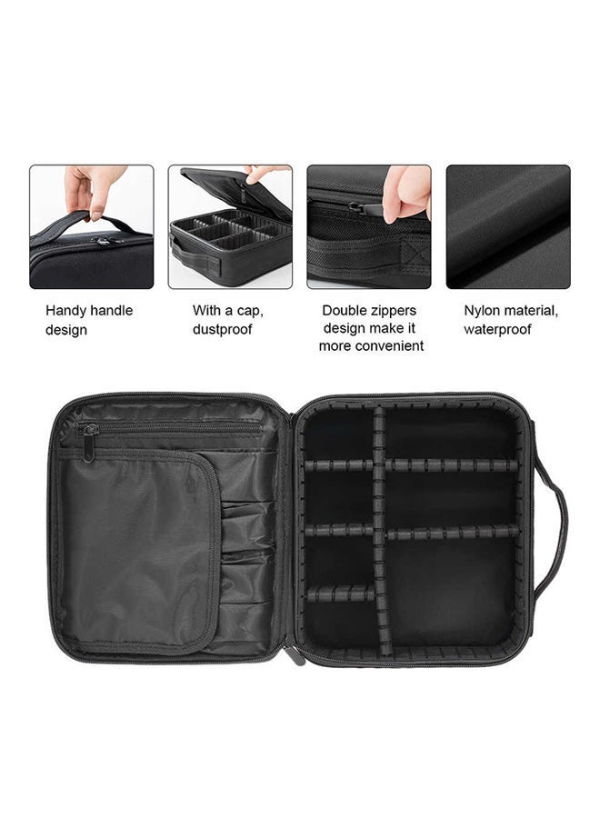 Portable Makeup Bag Black - Image 3