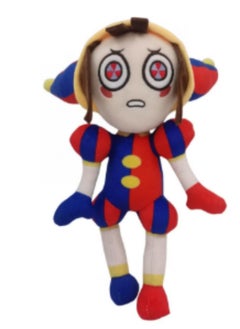 30cm Standing Clown Plush Toy, Digital Circus Game Soft Cartoon Doll Pillow, Suitable As A Gift For Children On Birthdays And Holidays
