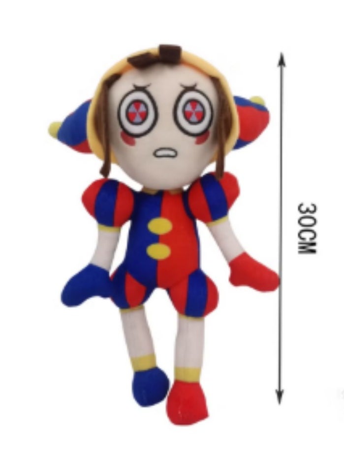 Generic - 30cm Standing Clown Plush Toy, Digital Circus Game Soft Cartoon Doll Pillow, Suitable As A Gift For Children On Birthdays And Holidays - Image 1