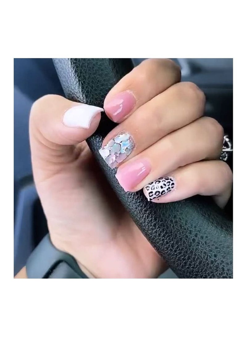 brunson Glittered Acrylic Powder 30g Large Capacity Acrylic Nail Powder Polymer Professional Acrylic Powder For Salon Effect Nail Extension French Manicure Nail Carving - Image 3