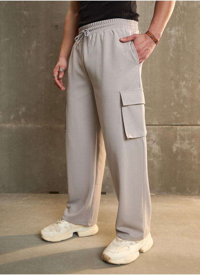 SASSAFRAS Sassafras Mid Rise Wide Leg Pants with Side Pockets Detail  - Image 3