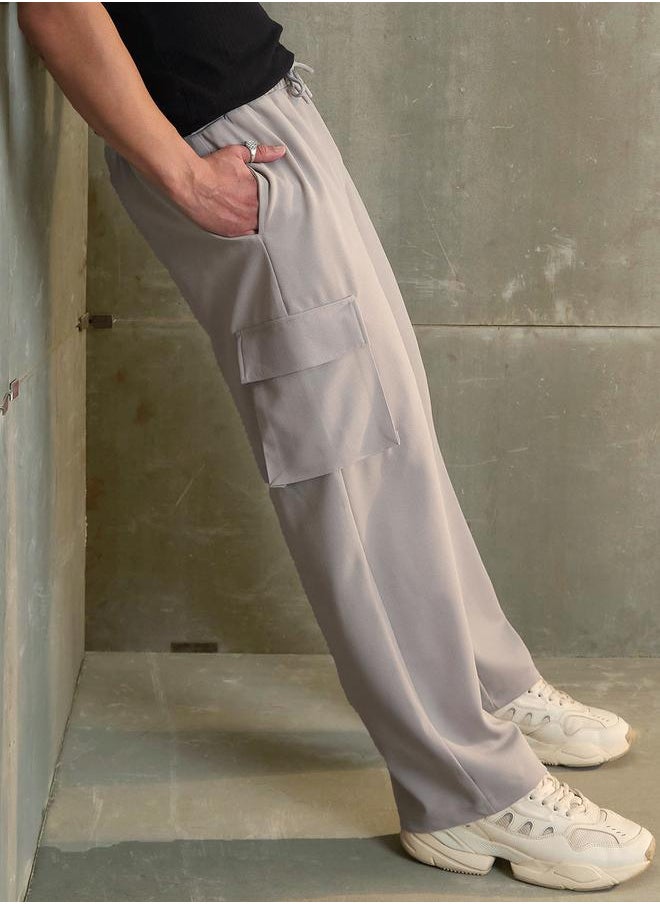 SASSAFRAS Sassafras Mid Rise Wide Leg Pants with Side Pockets Detail  - Image 2