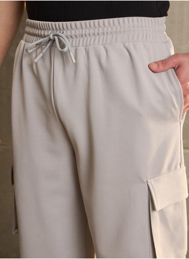 SASSAFRAS Sassafras Mid Rise Wide Leg Pants with Side Pockets Detail  - Image 4