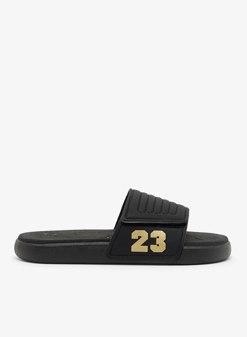 Casual Stripes Detail Slides