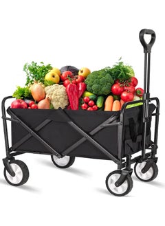 Piccasio Shopping Trolley Cart, Multi Functional Folding Wagon, Heavy Duty Collapsible Beech, Picnic & Camping Lounge Trolleys with Wheels  - Image 1