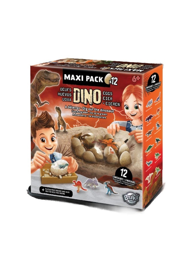 BUKI Dino Mega Egg Maxi Pack (12 Eggs) - Image 1