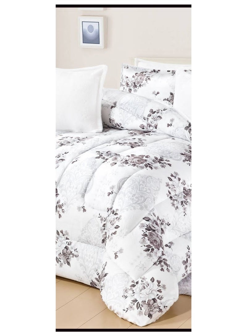 MingLi A  double bedspread, made of soft velvet and royal fur, to provide warmth and elegance, size 240*260 cm - Image 3