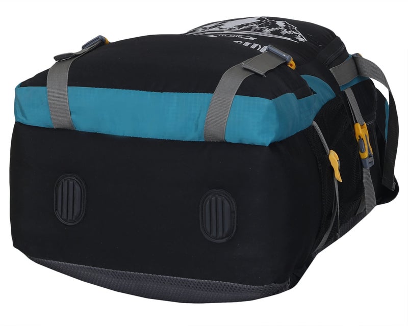 perfect star 75 Litres Rucksack Hiking Trekking Travel Backpack For Shoe Compartment, Spacious Outdoor Sport Camping Bag - Teal - Image 5
