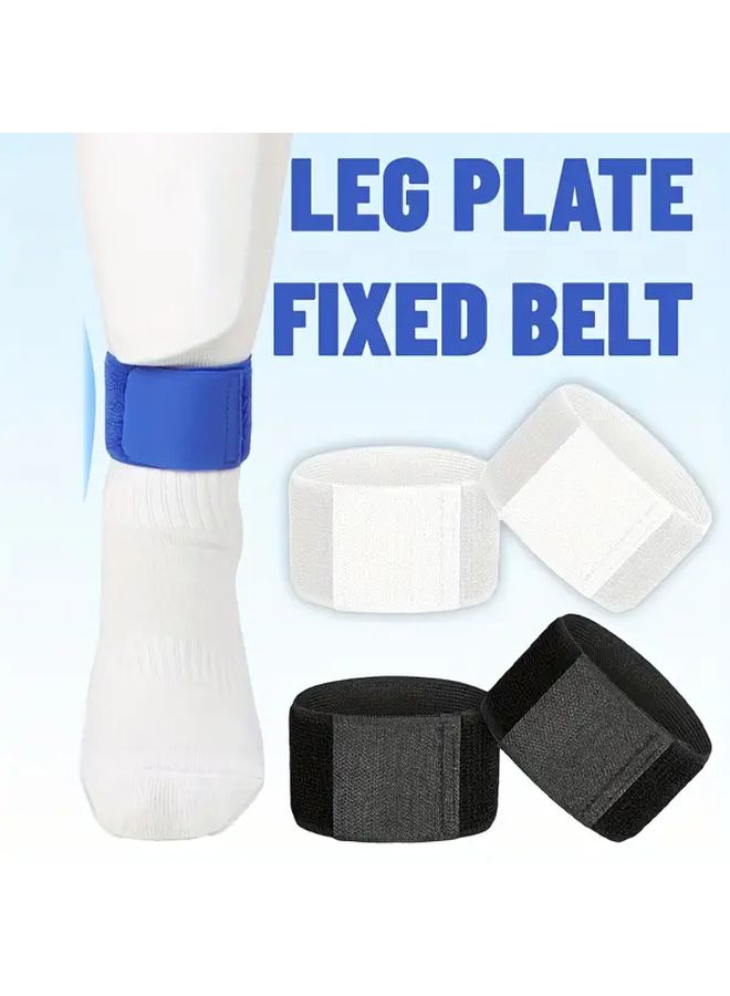 White Adjustable Ankle Support Brace With Non Slip Grip For Soccer Training Gym - Image 2