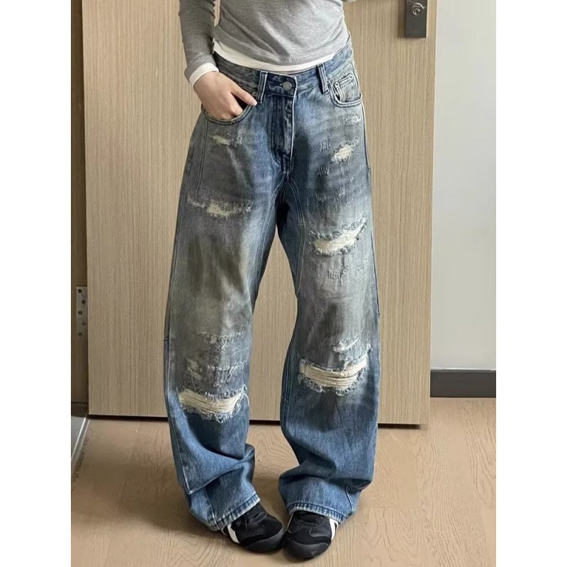 Unisex Casual Daily Denim Jeans - Image 3