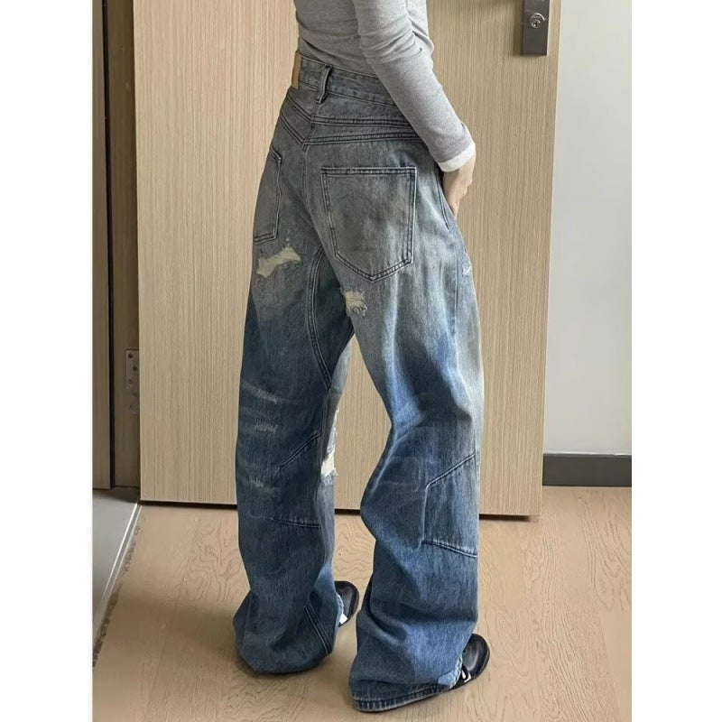 Unisex Casual Daily Denim Jeans - Image 1