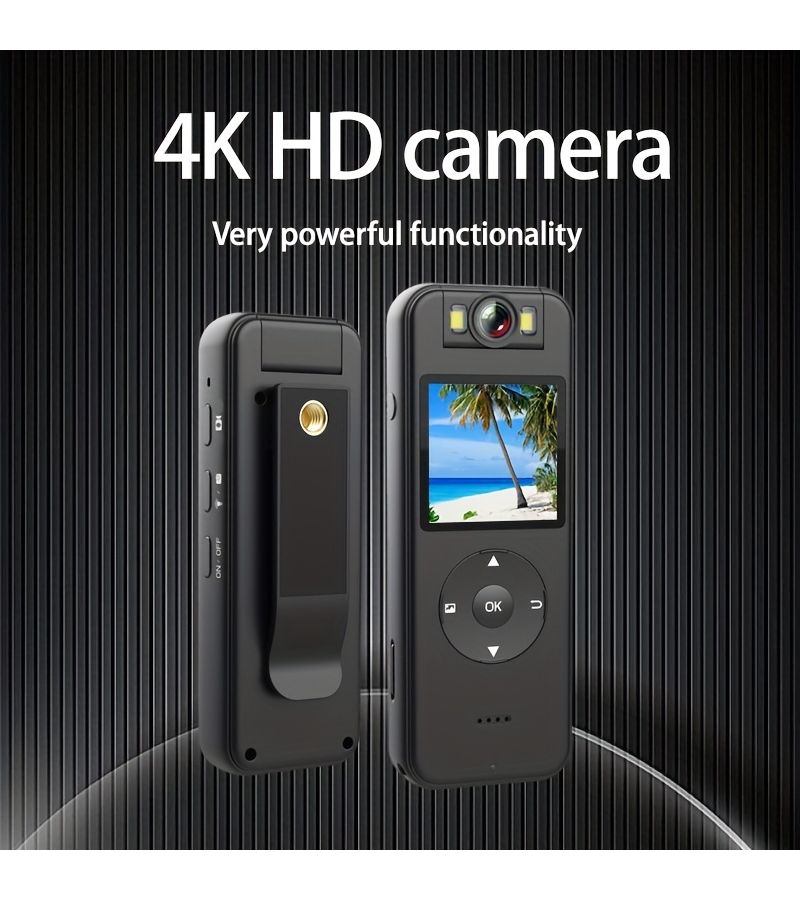 Ultra High Definition 4K Home Camera CS09 With 64G Memory Card Wireless Wifi Hotspot Screen Recorder Motorcycle Riding Recorder Outdoor Compact Sports Portable Camera Driving Recorder Miniature Camera - Image 2